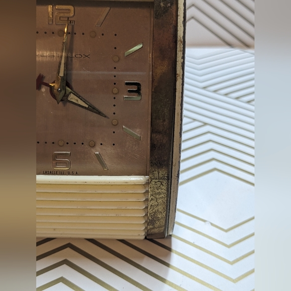 Vintage Westclox Rolltop Travel Alarm Clock~ Works Excellent! Glows Wind Up - Picture 3 of 9